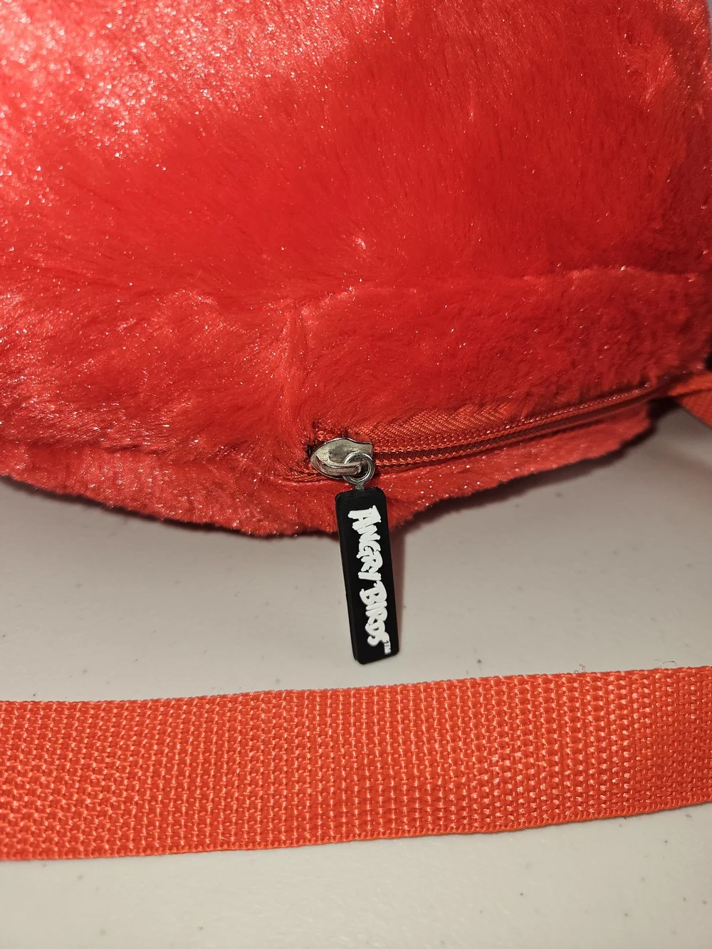 NWT Red Plush Angry Bird Kids Backpack - Soft Character Bag